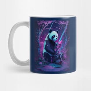 Neon Japanese panda Mug